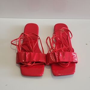 Elegant Red Women's Sandals